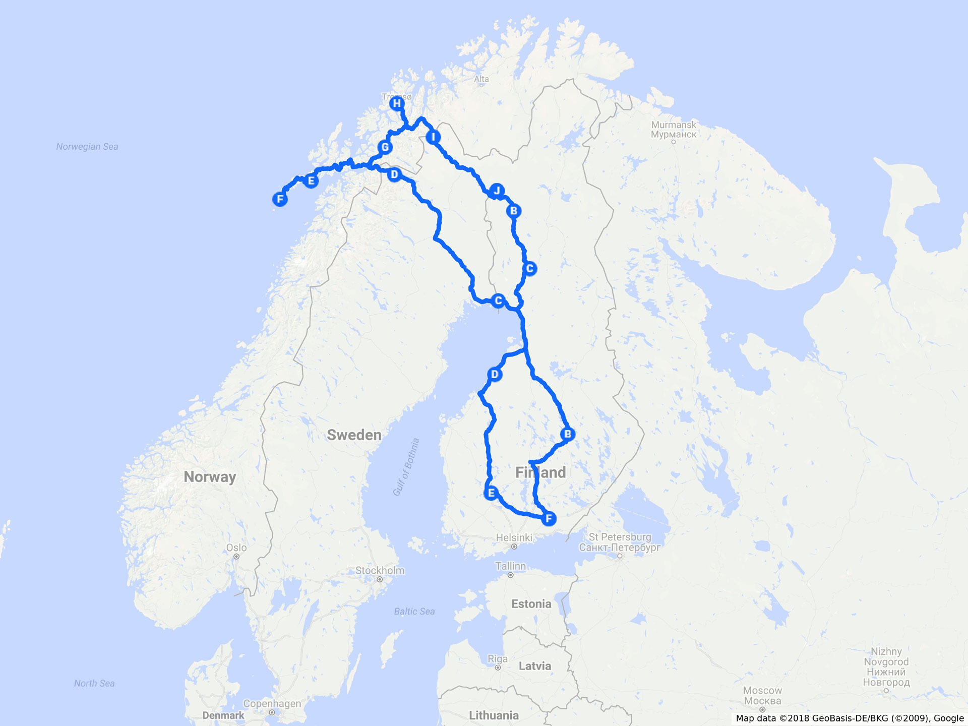 Road trip pohjoiseen 