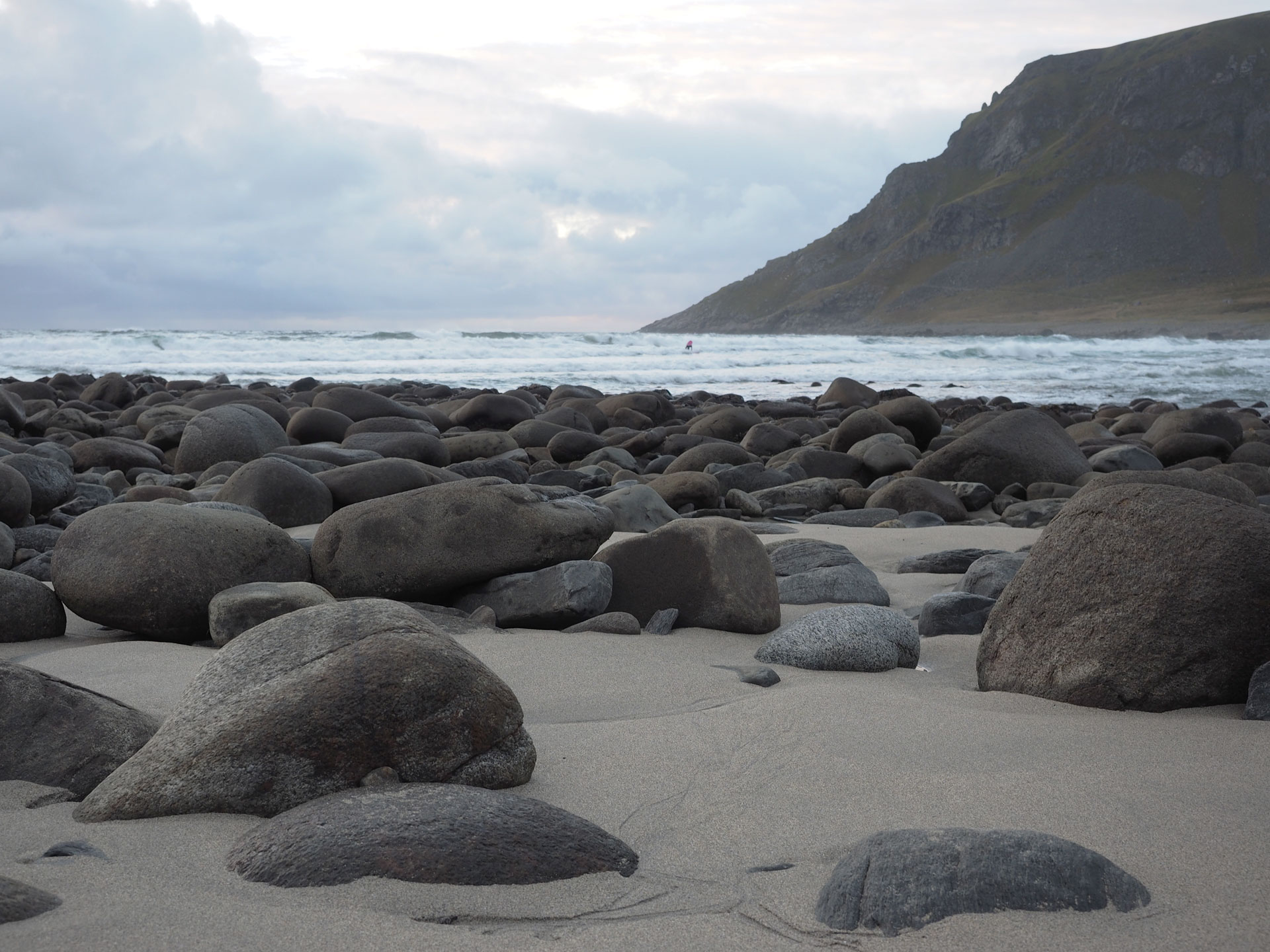 Unstad-ranta Lofooteilla - Road trip pohjoiseen